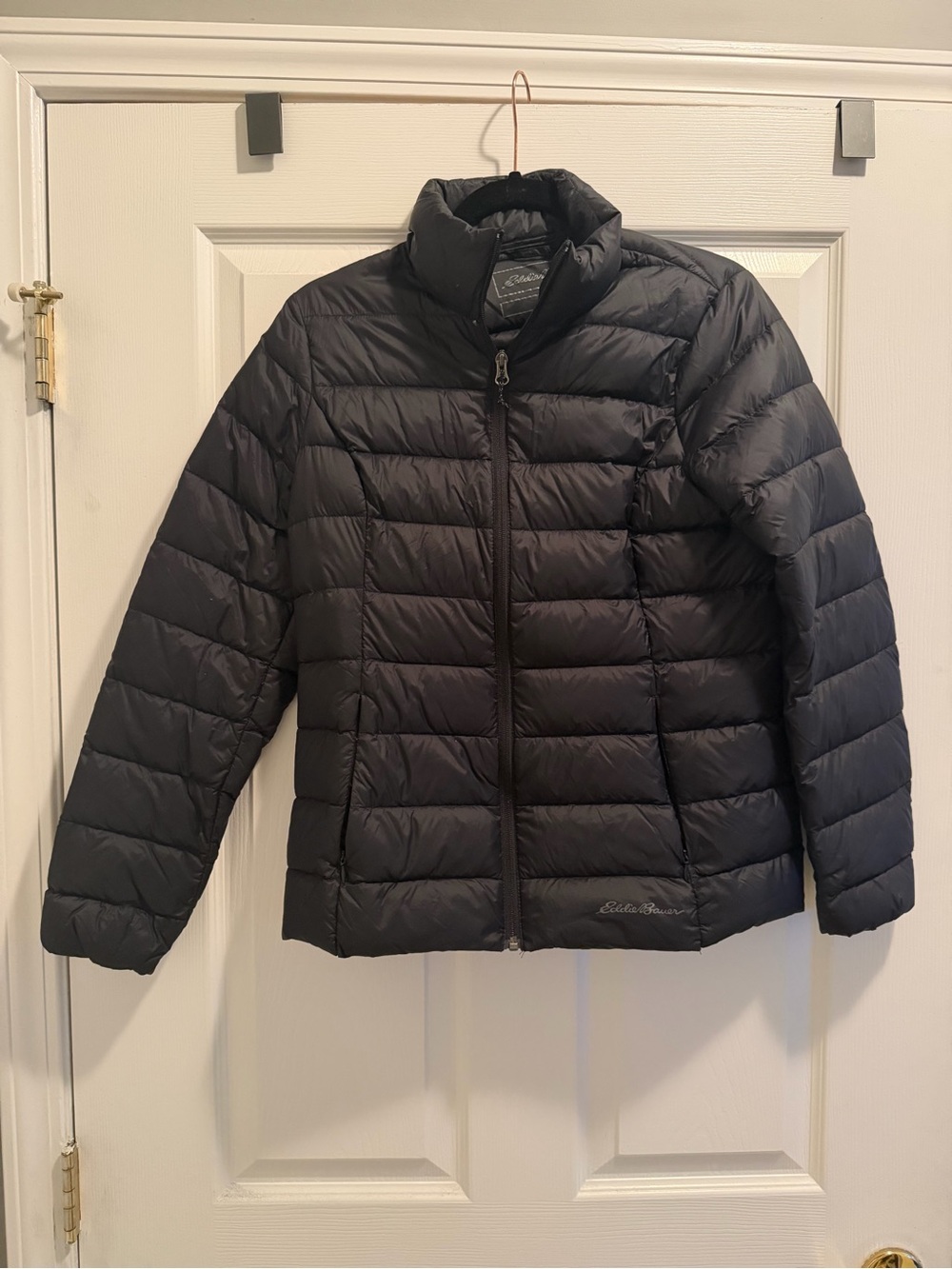 Eddie Bauer Black Quilted Puffer Jacket
